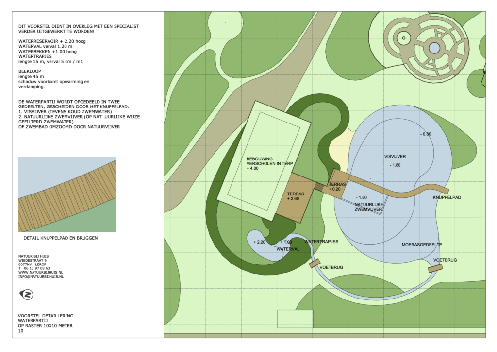 tuinontwerp landgoed architectuur zwemvijver permacultuurtuin